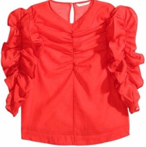 Georgette Red Blouse